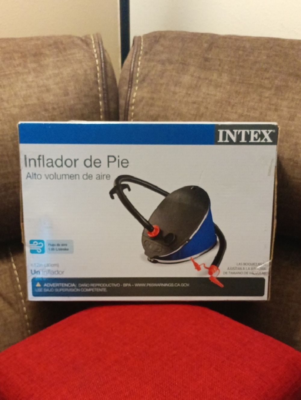 Intex Bellows Foot Pump. Save Your Breath and Don't Get Lightheaded.